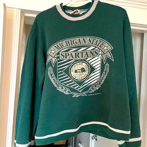 Vintage Crew Neck Sweatshirt Michigan State University